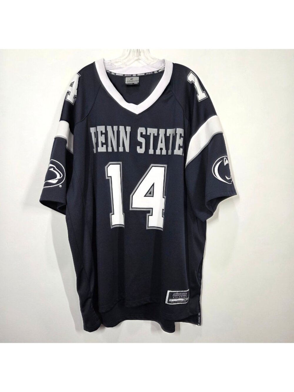 Vintage Penn State Jersey Mens XXL Blue Nittany Lions Colosseum Football #14